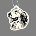 Paper Air Freshener Tag W/ Tab - Irish Setter Face